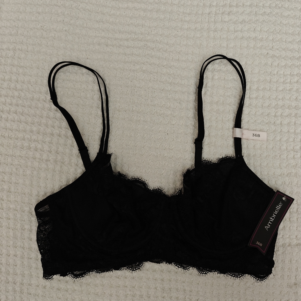Ambeielle Black Lace Bras